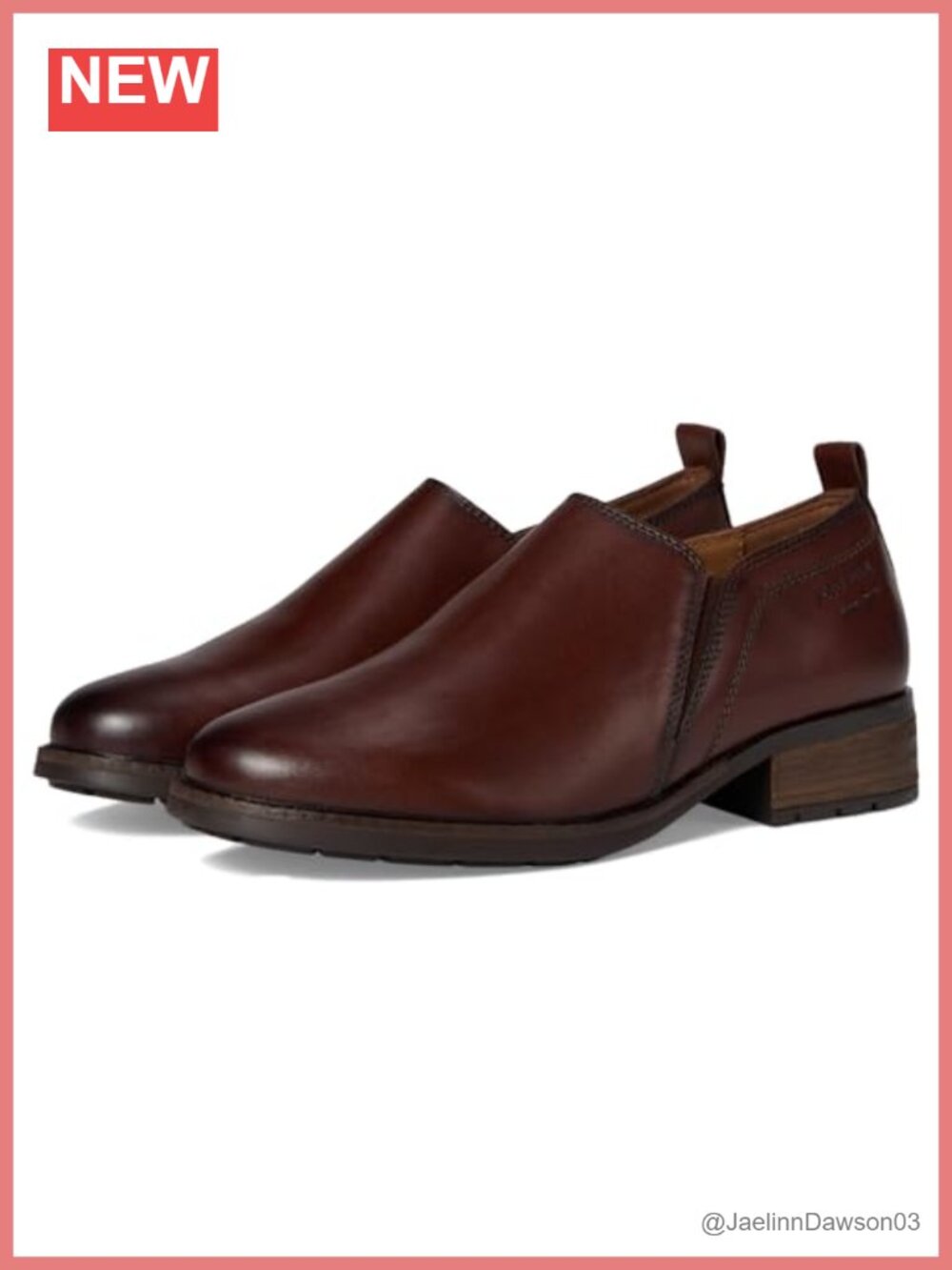 Women's Leather Slip-On Loafer Round Toe Comfort